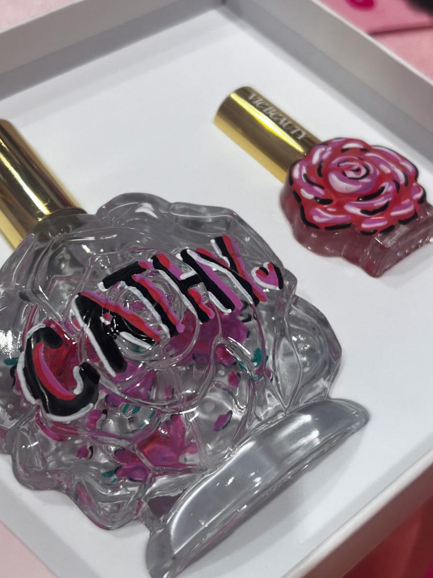 The Art of Beauty: Custom painted bottles by Fiyab0mb x Vie Beauty